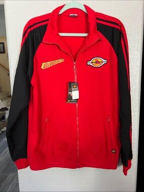Hammerhead Wowwowee World Tour Red & Black Zip Track Jacket Size XL NWT